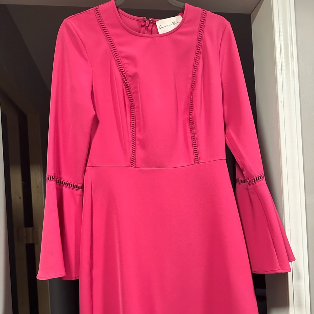 Beautiful bright pink dress. Adorable! Never worn. Size small.